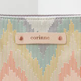 "Boho Ikat" - Casual Clutch in Boho by Erin Deegan - Tag Detail