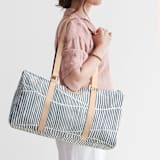 "Wavy" - Fillmore Duffle in Storm by Michelle Taylor - On Model