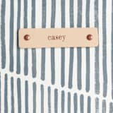 "Wavy" - Fillmore Duffle in Storm by Michelle Taylor - Tag Detail