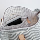 "Wavy" - Fillmore Duffle in Storm by Michelle Taylor - Interior Front