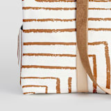 "Taos - Rust" - Fillmore Duffle in Rust by Anna Elder - Fabric Detail