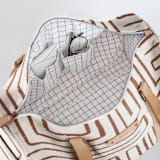 "Taos - Rust" - Fillmore Duffle in Rust by Anna Elder - Interior Back