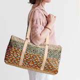 "Basic - Umber" - Fillmore Duffle in Umber by Bethania Lima - On Model