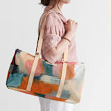 "Shuffle" - Fillmore Duffle in Caribbean by Lindsay Megahed - On Model
