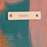"Shuffle" - Fillmore Duffle in Caribbean by Lindsay Megahed - Tag Detail