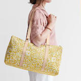 "Lenox" - Fillmore Duffle in Sunshine by Lauren Richel Kelly - On Model