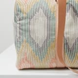 "Boho Ikat" - Fillmore Duffle in Boho by Erin Deegan - Fabric Detail