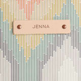 "Boho Ikat" - Fillmore Duffle in Boho by Erin Deegan - Tag Detail