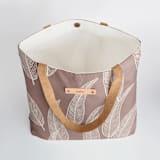 "Sketched Willow Rosewood" - Snap Tote in Rosewood by Katharine Watson - Interior Detail