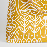 "Deconstruct" - Snap Tote in Sunshine by Michelle Taylor - Fabric Detail