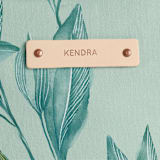 "Botanical greenery" - Snap Tote in Greenery by Lucrecia Caporale - Tag Detail
