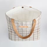 "Montauk" - Snap Tote in Natural by Carolyn Nicks - Interior Detail