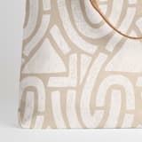 "Antique" - Snap Tote in Sand by Iveta Angelova - Fabric Detail