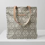"zigzag" - Snap Tote in Mocha by Miranda Mol - Snap Tote