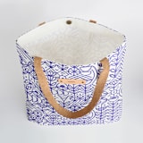 "Deconstruct - Peri" - Snap Tote in Periwinkle by Michelle Taylor - Interior Detail