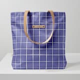 "Montauk - Peri" - Snap Tote in Periwinkle by Carolyn Nicks - Snap Tote