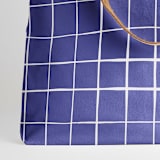 "Montauk - Peri" - Snap Tote in Periwinkle by Carolyn Nicks - Fabric Detail