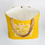 "Shop Local" - Snap Tote in Yellow by Carol Barber - Interior Detail