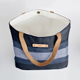"skybound" - Snap Tote in Navy by Sara Hicks Malone - Interior Detail