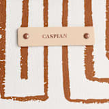 "Taos - Rust" - Snap Tote in Rust by Anna Elder - Tag Detail