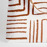 "Taos - Rust" - Snap Tote in Rust by Anna Elder - Fabric Detail