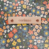 "Cut Garden Floral" - Snap Tote in Variety by Kelsey Carlson - Tag Detail