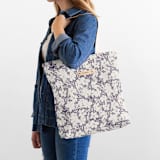 "Sauvage" - Snap Tote in Chalkboard by Gwen Bedat - On Model