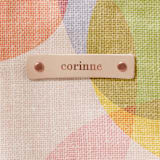 "Sweet Layers" - Snap Tote in Candy by Jayne Alfieri - Tag Detail