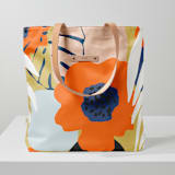 "Penelope" - Snap Tote in Punch by Deborah Velasquez - Snap Tote
