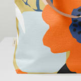 "Penelope" - Snap Tote in Punch by Deborah Velasquez - Fabric Detail
