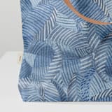 "Seamless leaves" - Snap Tote in Ocean by Lucrecia Caporale - Fabric Detail