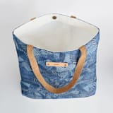 "Seamless leaves" - Snap Tote in Ocean by Lucrecia Caporale - Interior Detail