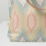 "Boho Ikat" - Snap Tote in Boho by Erin Deegan - Fabric Detail