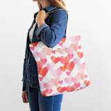 "Love in the Air" - Snap Tote in Rose by Rebecca Durflinger - On Model