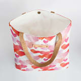 "Love in the Air" - Snap Tote in Rose by Rebecca Durflinger - Interior Detail