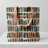 "Rectangle Study" - Snap Tote in Vintage by Daily Design Co - Snap Tote