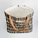 "Rectangle Study" - Snap Tote in Vintage by Daily Design Co - Interior Detail