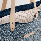 "Basic - Azure" - Carry-All Slouch Tote in Azure by Bethania Lima - Interior Detail