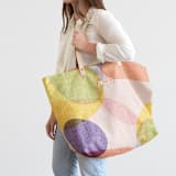 "Sweet Layers" - Carry-All Slouch Tote in Candy by Jayne Alfieri - On Model