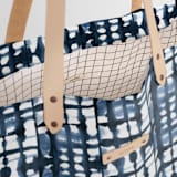 "Into the blues" - Carry-All Slouch Tote in Indigo by Miranda Mol - Interior Detail
