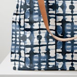"Into the blues" - Carry-All Slouch Tote in Indigo by Miranda Mol - Fabric Detail