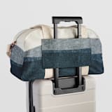 "tissue overlay" - Weekender in Indigo by Carrie Moradi - Trolley Sleeve