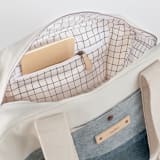 "tissue overlay" - Weekender in Indigo by Carrie Moradi - Interior Front