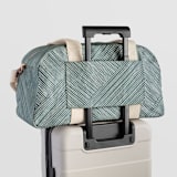 "Line Wrap" - Weekender in Emerald by Michelle Taylor - Trolley Sleeve