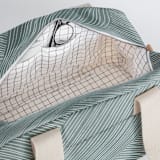 "Line Wrap" - Weekender in Emerald by Michelle Taylor - Interior Back