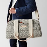 "zigzag" - Weekender in Mocha by Miranda Mol - On Model