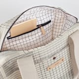 "Sketchy Plaid" - Weekender in Pencil by Katie Wahn - Interior Front