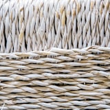 "STRAW STOOL WHITE PATINA" - Accent Chairs in white by Jana Mistrik