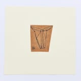 "Folded Cow Head 1 Pastel" - Original Drawings in multicolorassorted-colors by Dana Williamowsky