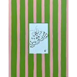 "Preppy Moth" - Original Drawings in multicolor by Nicole Simms